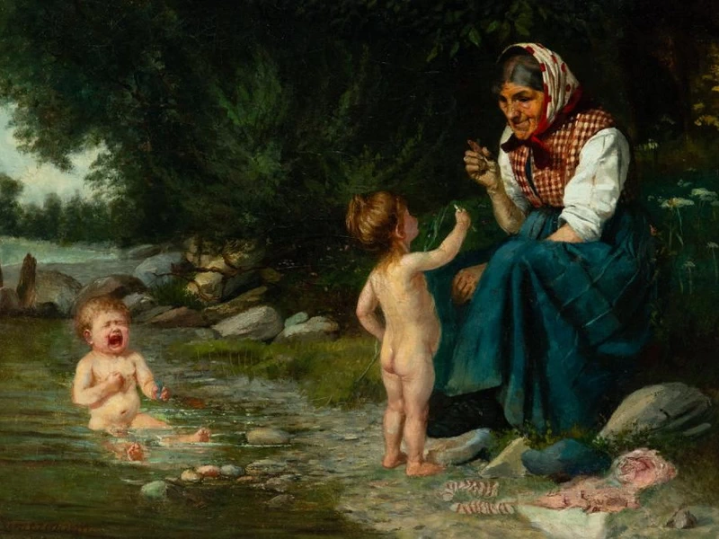 1815-Reinhard Sebastian Zimmermann - Il bagno